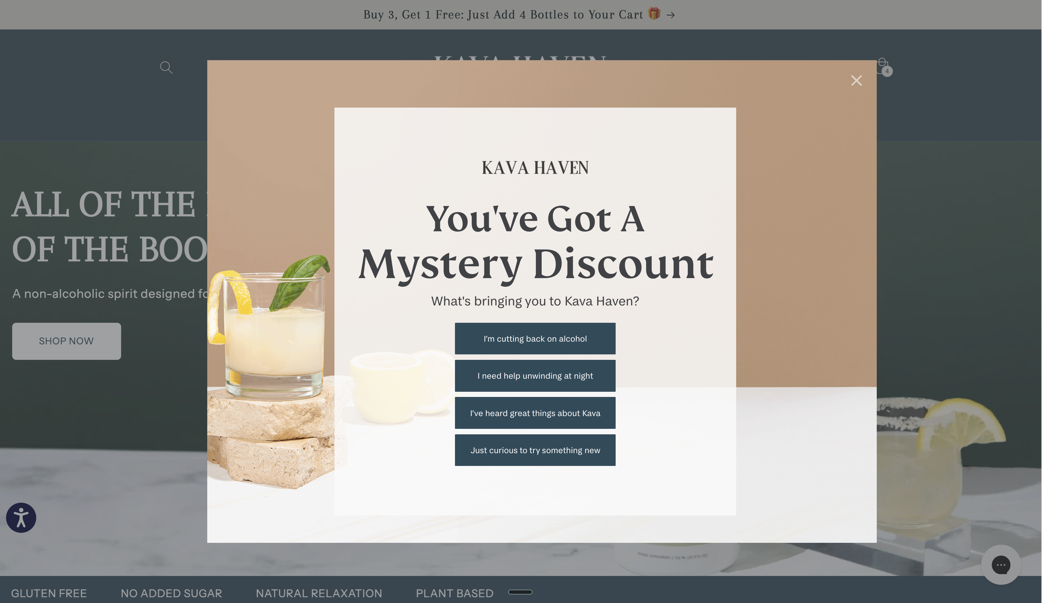 Welcome Popup - Desktop